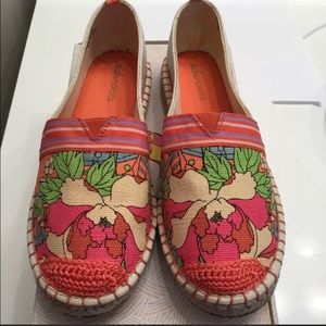 Sakroots Shoes Ella Color Block Espadrille Slip-On Flats